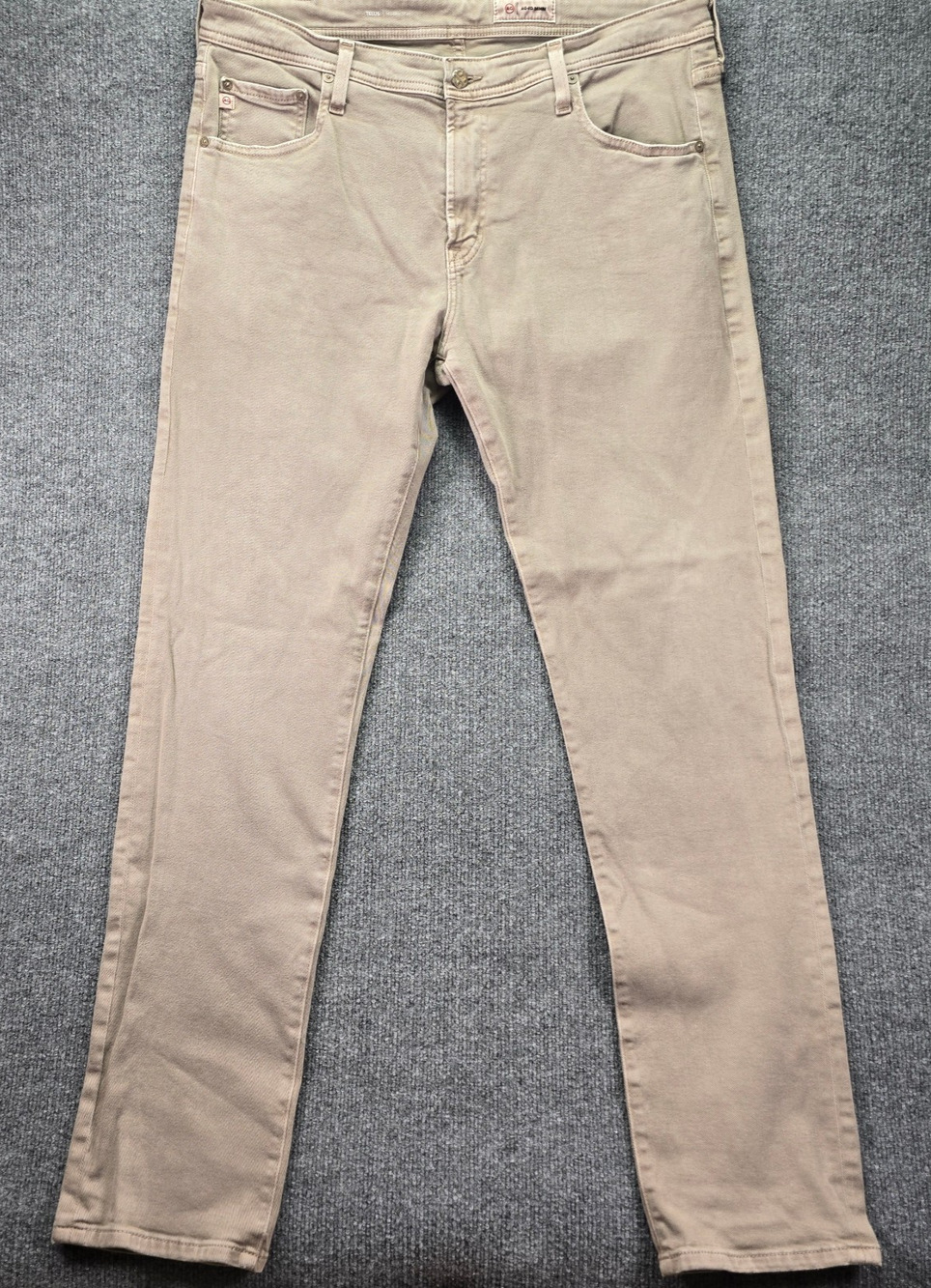 AG Adriano Goldschmied Tellis Jeans Mens 38x33 Modern Slim Fit Khaki Pants